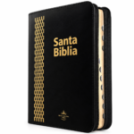 Biblia Reina Valera 1960 Letra Gigante con Cierre Imitación Piel Negro con Indice