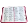 Biblia Reina Valera 1960 Letra Gigante Jean con Cierre Rosa  Concordancia e Indice - Imagen 2