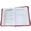 Biblia Reina Valera 1960 Letra Gigante Jean con Cierre Rosa  Concordancia e Indice - Imagen 4