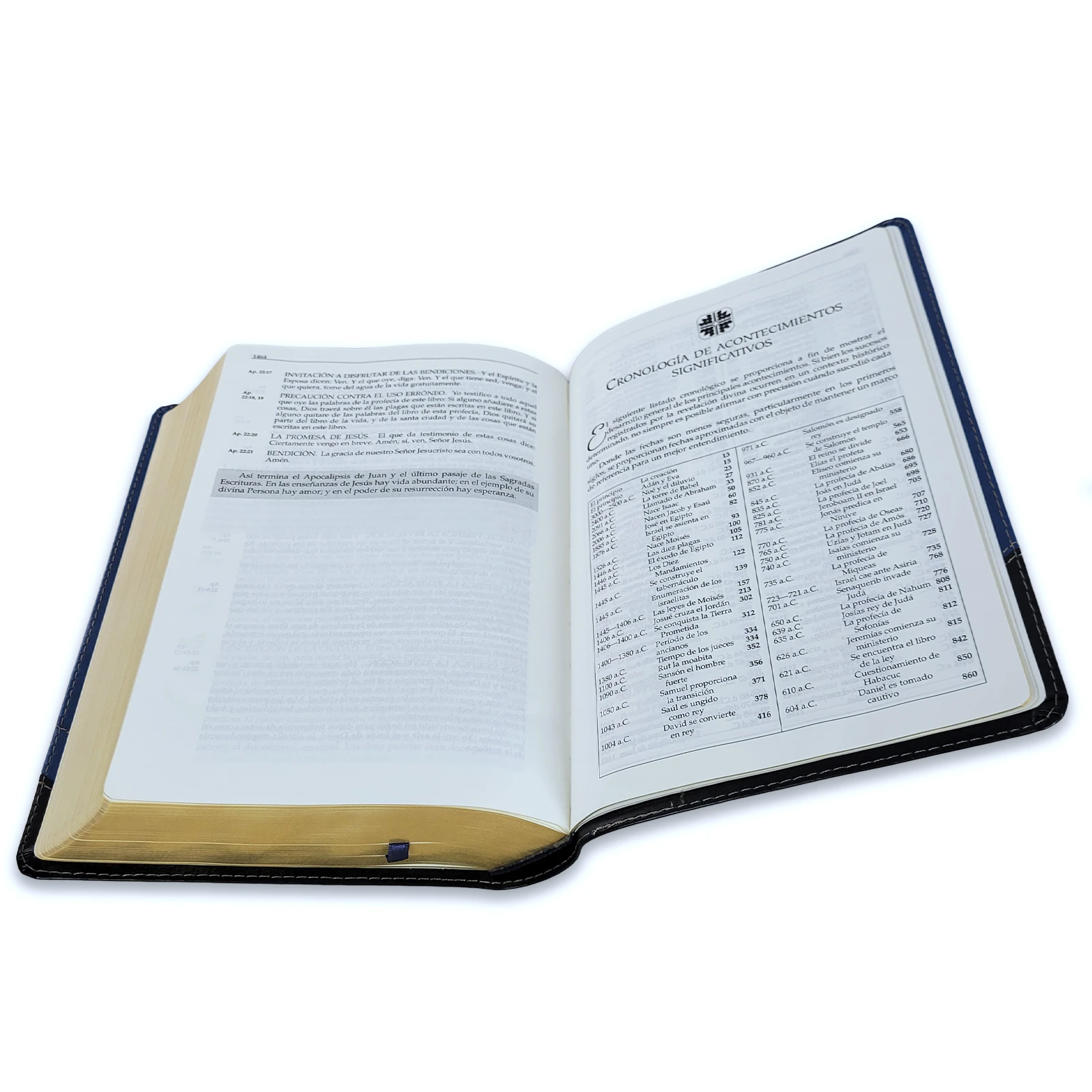 La Biblia en Orden Cronológico RV1960 - F. LaGard Smith, imit piel azul - Imagen 4