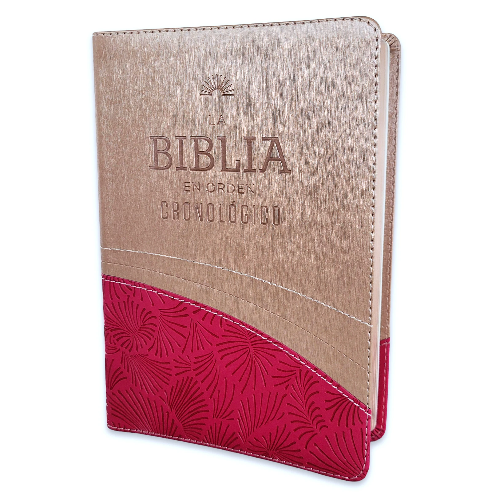 La Biblia en Orden Cronológico RV1960 - F. LaGard Smith, imit piel rosa