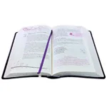 Alternative view of Biblia de la Mujer conforme al Corazón de Dios RV1960, Elizabeth George, imit. piel, morado