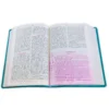 Biblia de la Mujer conforme al Corazón de Dios RV1960, Elizabeth George, imit. piel, duotono, aqua - Imagen 2