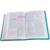 Biblia de la Mujer conforme al Corazón de Dios RV1960, Elizabeth George, imit. piel, duotono, aqua - Imagen 5