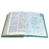Biblia Devocional Mujer Verdadera Letra Grande NBLA, imit. piel turquesa floral - Imagen 2