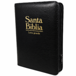 Biblia Acolchonada Letra Grande 12 Puntos e Indice - Reina Valera 1960 Imitación Piel con Cierre y Bolsillo