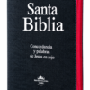 Biblia Jean Rosa con Cierre e Index Reina Valera 1960 Concordancia Palabras de Jesús en Rojo