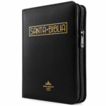 Biblia Reina Valera 1960 con Cierre Imitación Piel Acolchada Negro con Indice