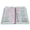 Biblia Letra Grande para Mujer RV1960, Manual imit. Piel con Indice, Blanca Canto Floral - Imagen 2