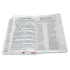Biblia Letra Grande para Mujer RV1960, Manual imit. Piel con Indice, Blanca Canto Floral - Imagen 3