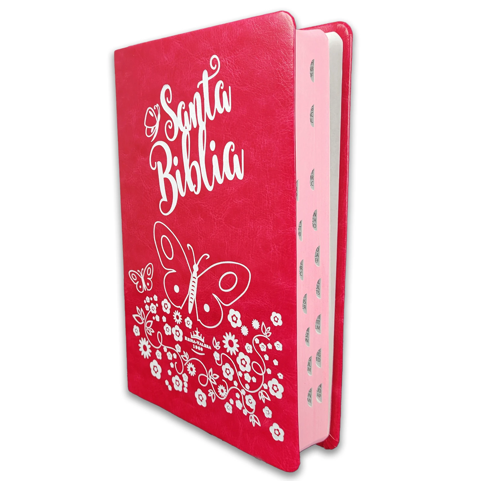 Biblia con Letra Grande Concordancia Amplia RVR1960, Tamaño Manual Imitación Piel, Fucsia con Indice