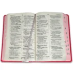 Alternative view of Biblia con Letra Grande Concordancia Amplia RVR1960, Tamaño Manual Imitación  Piel, Fucsia con Indice