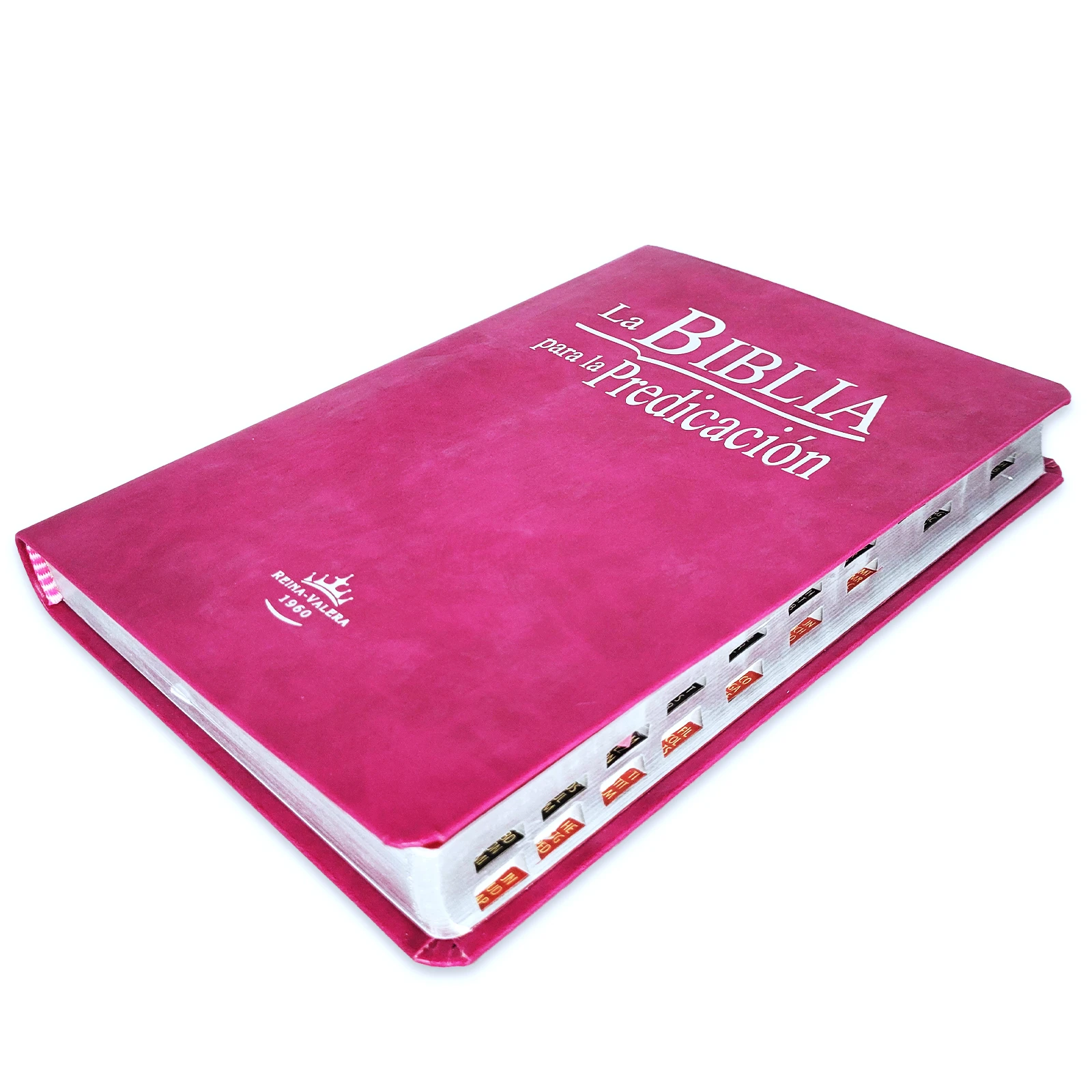 Biblia para la Predicación Letra Grande RV1960, Imit. Piel Púrpura con Indice - Imagen 5