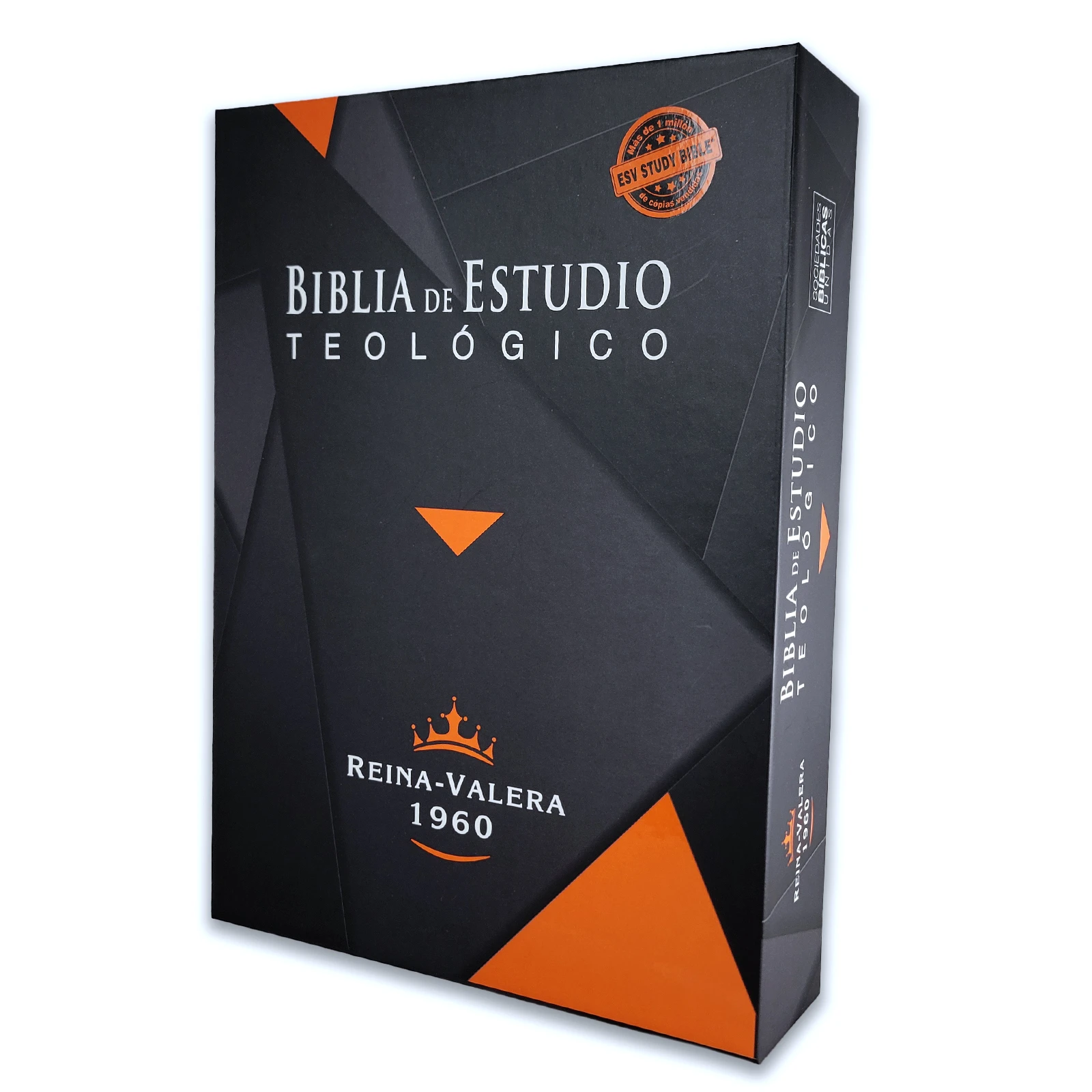 Biblia de Estudio Teológico Piel Negro con Index RV1960 - Imagen 2