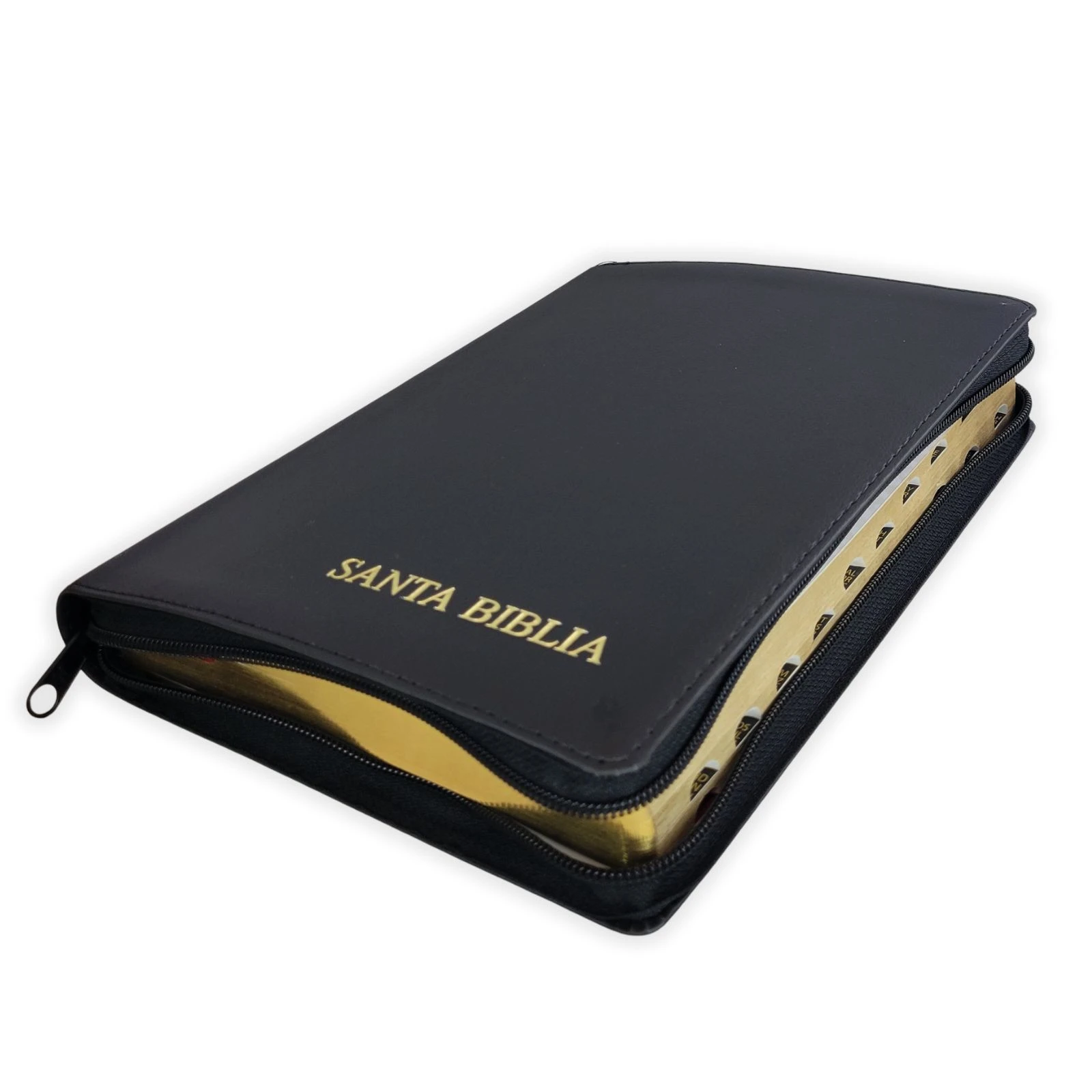 Biblia Letra Gigante 14 puntos con Cierre RV1960, imit piel negro con índice - Imagen 5