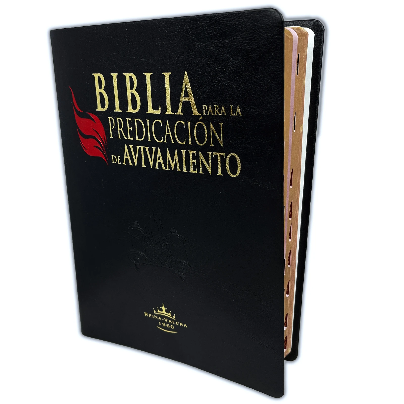 Biblia para la Predicación de Avivamiento Piel Negro con Index RV1960
