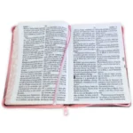 Alternative view of Biblia Letra Gigante RV1960 Imi Piel Manual Rosado floral y Cafe con Cierre e Index