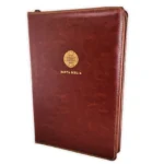 Biblia Letra Súper Gigante con Cierre RV1960, imit. piel, café con índice