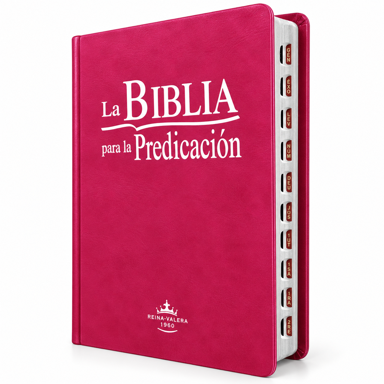 Biblia para la Predicación Letra Grande RV1960, Imit. Piel Púrpura con Indice