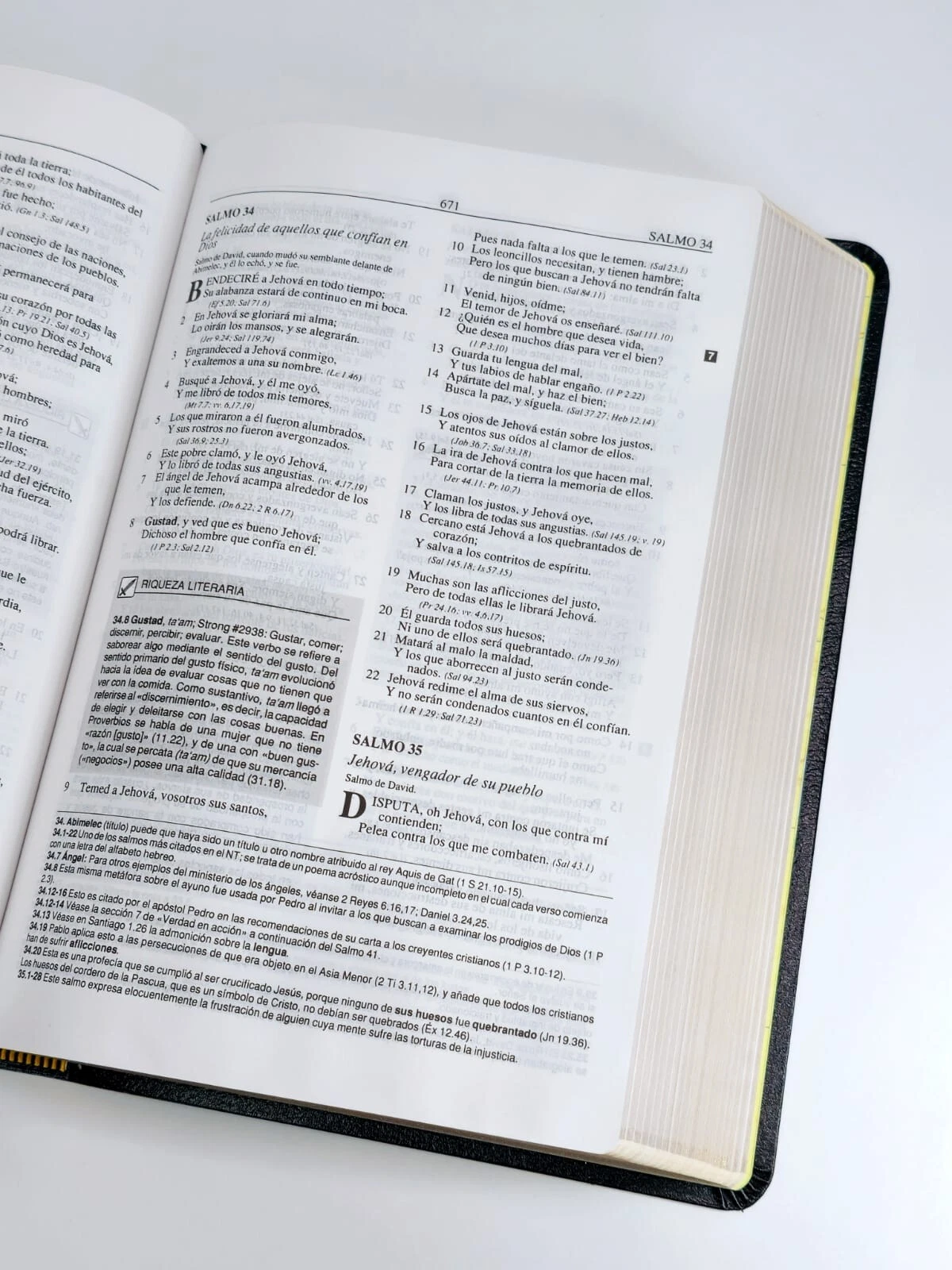 Biblia Plenitud RVR 1960, Piel Fabricada Negro - Imagen 2