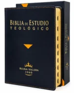 Biblia de Estudio Teológico Piel Negro con Index RV1960