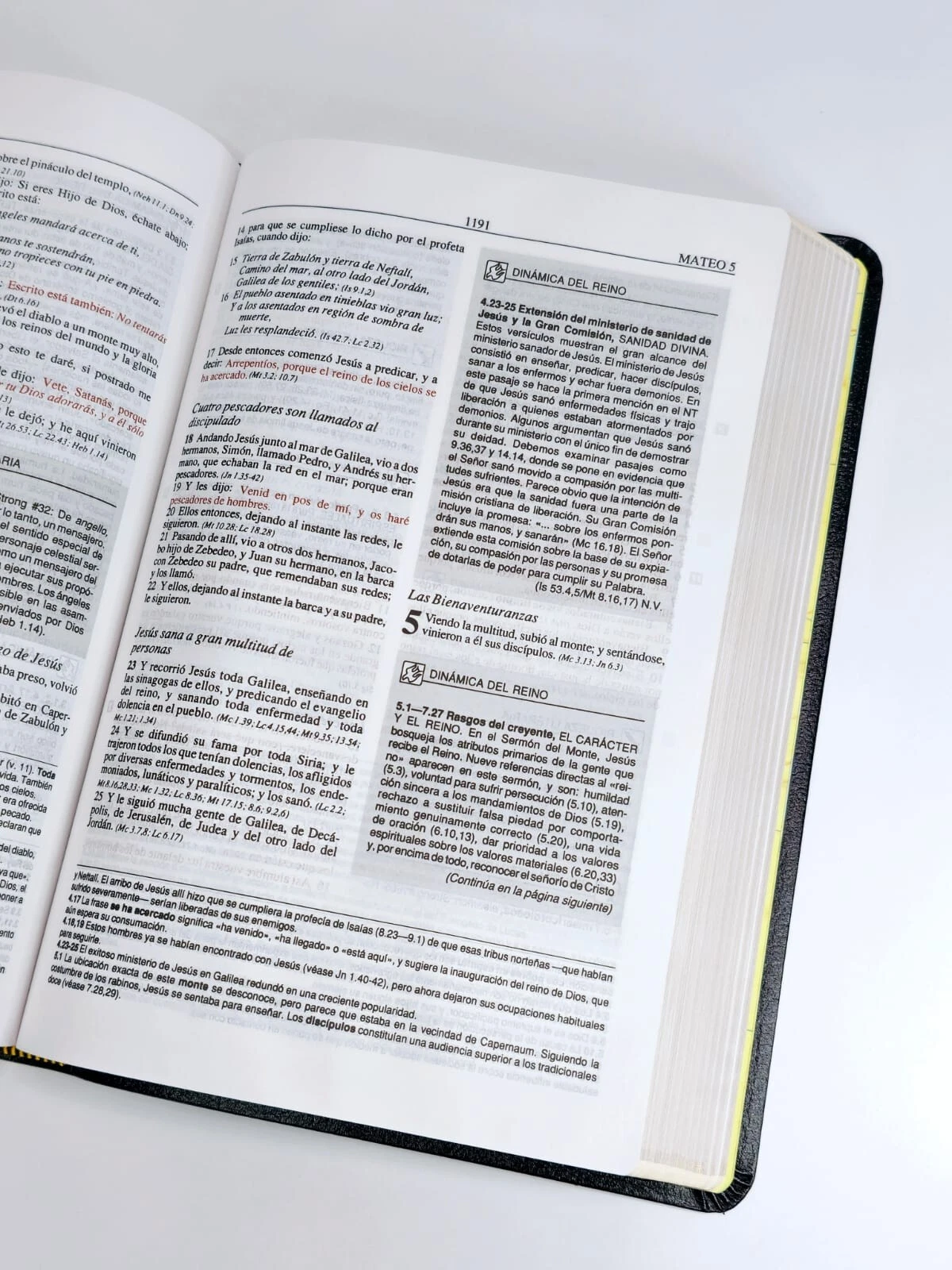 Biblia Plenitud RVR 1960, Piel Fabricada Negro - Imagen 3
