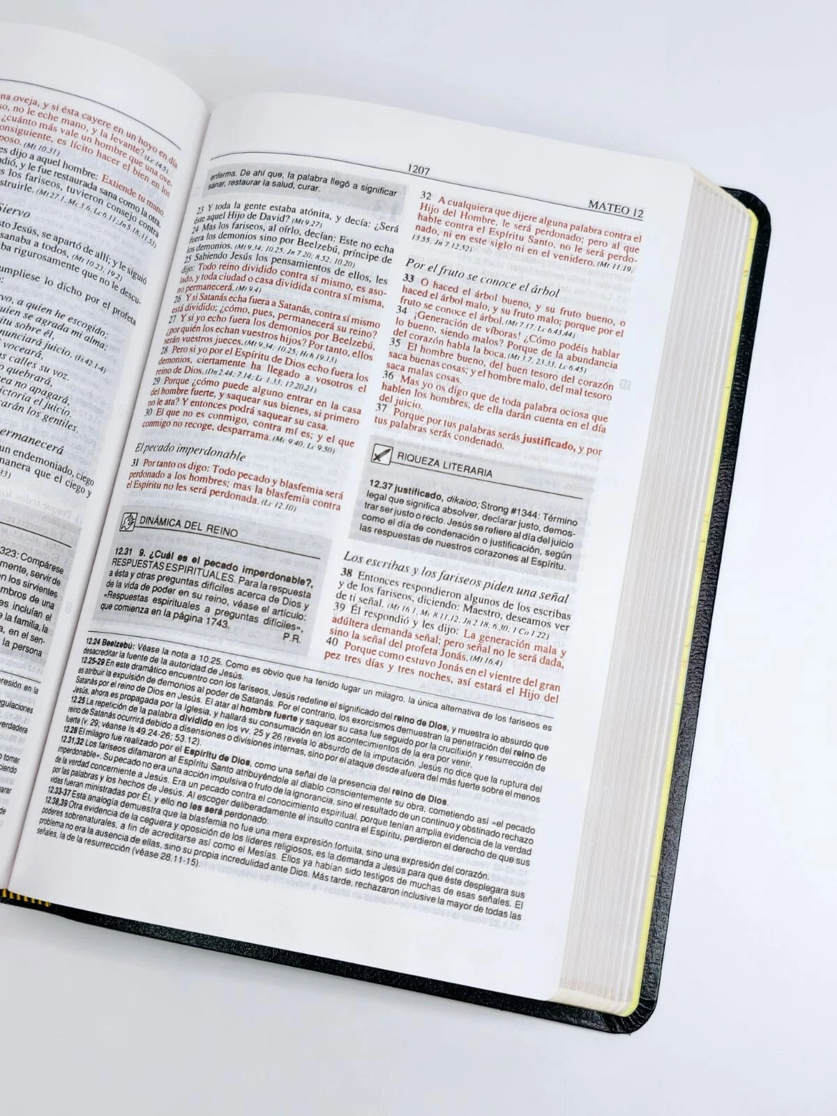 Biblia Plenitud RVR 1960, Piel Fabricada Negro - Imagen 4
