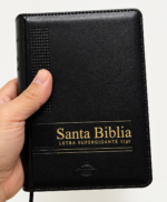 Biblia Compacta Letra 11 Puntos Reina Valera 1960 , Imi Piel Negro, Canto Dorado, Indice, Cierre