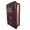 Biblia Letra Grande Concordancia Amplia RVR1960, Manual, con Cierre Tapa Acolchada Vino con Indice - Imagen 2