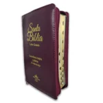 Alternative view of Biblia Letra Grande Concordancia Amplia RVR1960, Manual, con Cierre Tapa Acolchada Vino con Indice