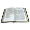 Biblia De Estudio Teológico Reina Valera 1960 Piel Genuino Canto Dorado con Indice - Imagen 6