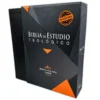 Biblia De Estudio Teológico Reina Valera 1960 Piel Genuino Canto Dorado con Indice - Imagen 2