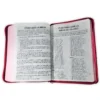 Biblia Jean Letra Gigante 14 puntos con cierre RV1960, tela jean - fucsia - Imagen 4