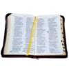 Biblia Letra Grande Concordancia Amplia RVR1960, Manual, con Cierre Tapa Acolchada Vino con Indice - Imagen 3