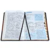 Biblia para la Predicación Letra Grande RV1960, imit. piel dos tonos marrón con índice - Imagen 2