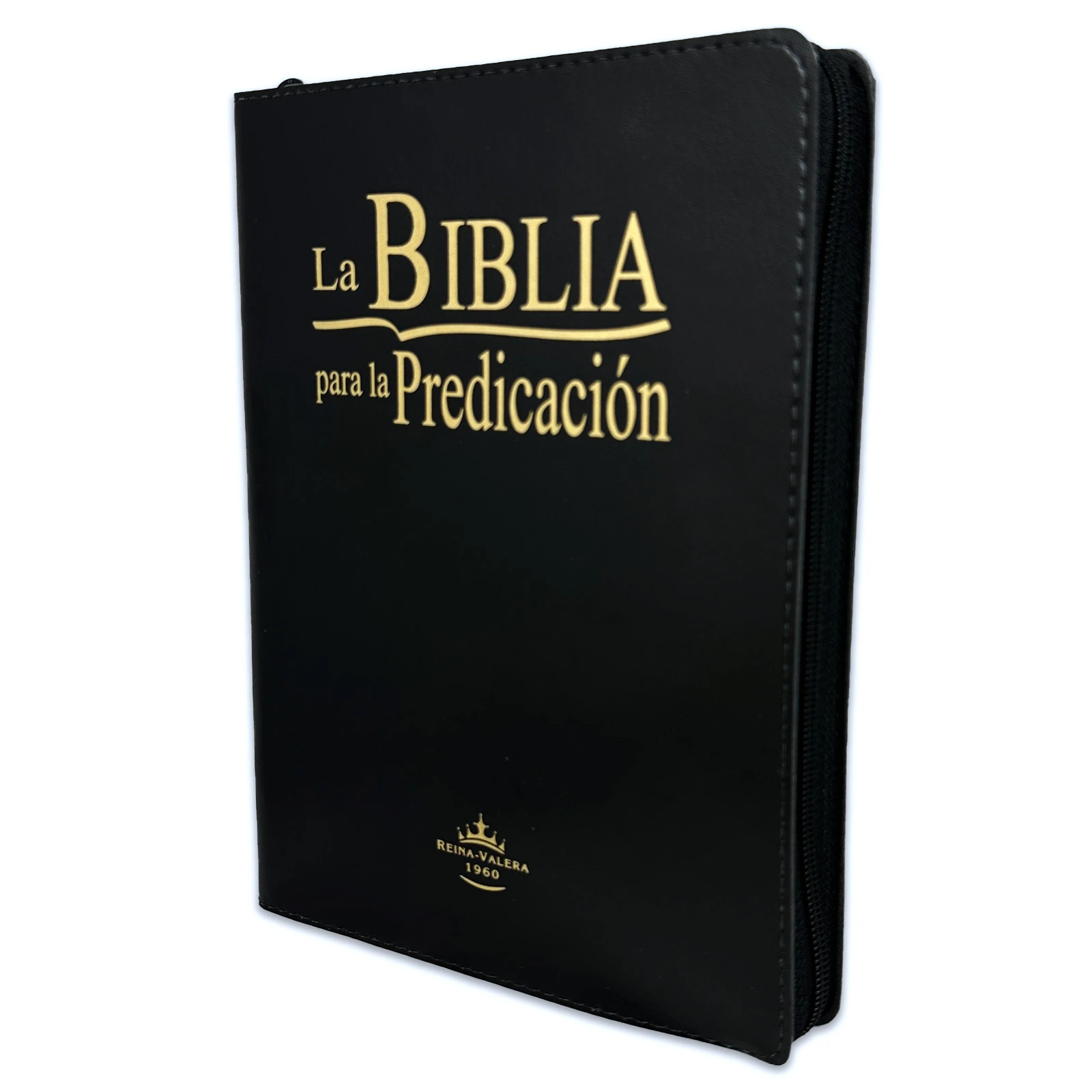 Biblia para la Predicación con Cierre y Letra Grande RV1960, Imit. Piel, Negro con Indice