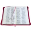Biblia Letra Grande con Cierre RV1960, Tamaño Manual Imitación Piel, Rosa, con Indice - Imagen 2
