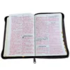Biblia Reina Valera 1960 León Imitación Piel Marrón, Canto Dorado, Indice, Con Cierre - Imagen 3