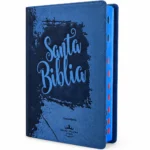 Biblia Letra Grande Manual RV1960, Imit Piel Azul con Indice