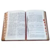Biblia de Estudio Explicada con Concordancia RV1960, imit. piel, café con índice - Imagen 3