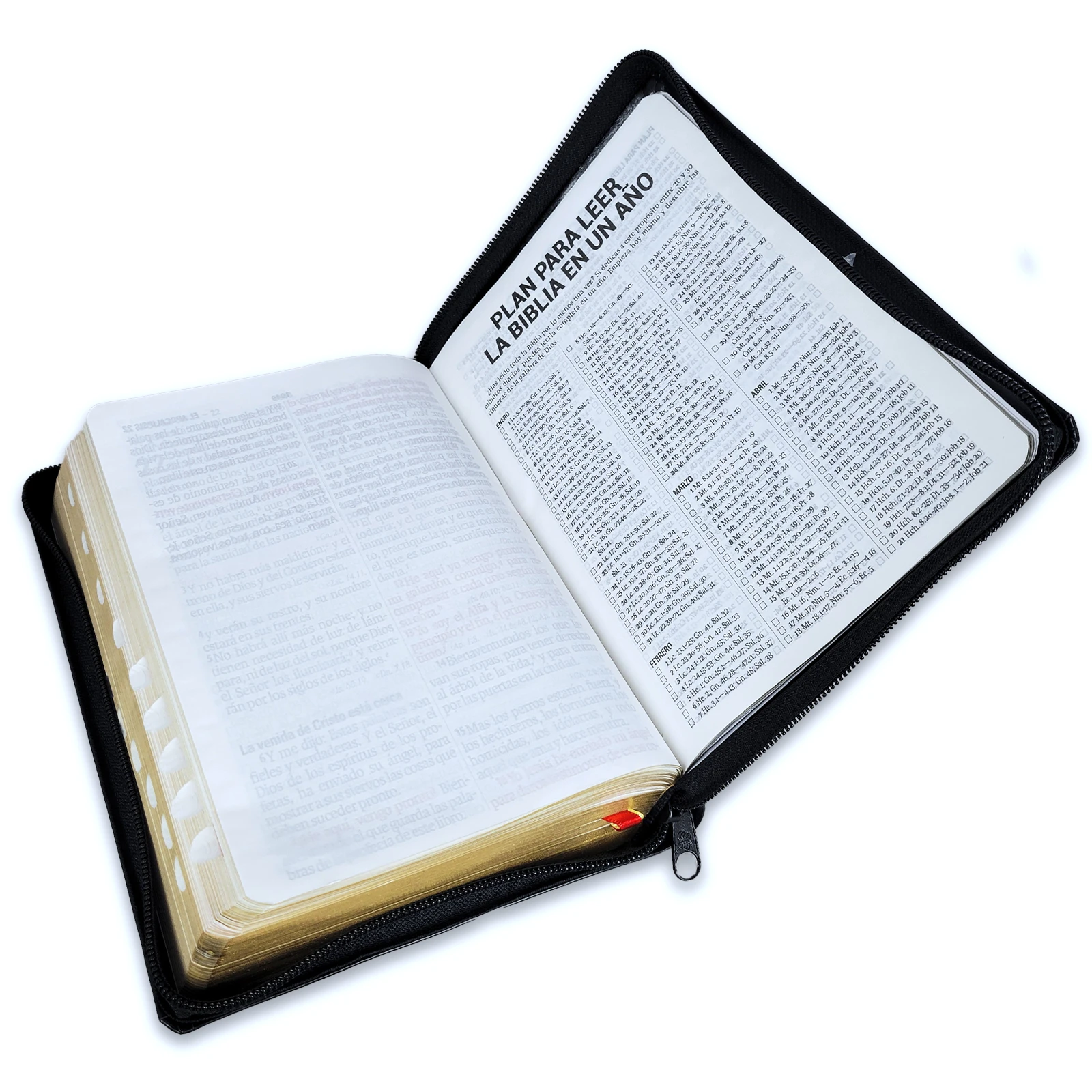 Biblia Letra Gigante 14 Puntos Reina Valera 1960 Imitación Piel Negro con Cierre e Indice - Imagen 4