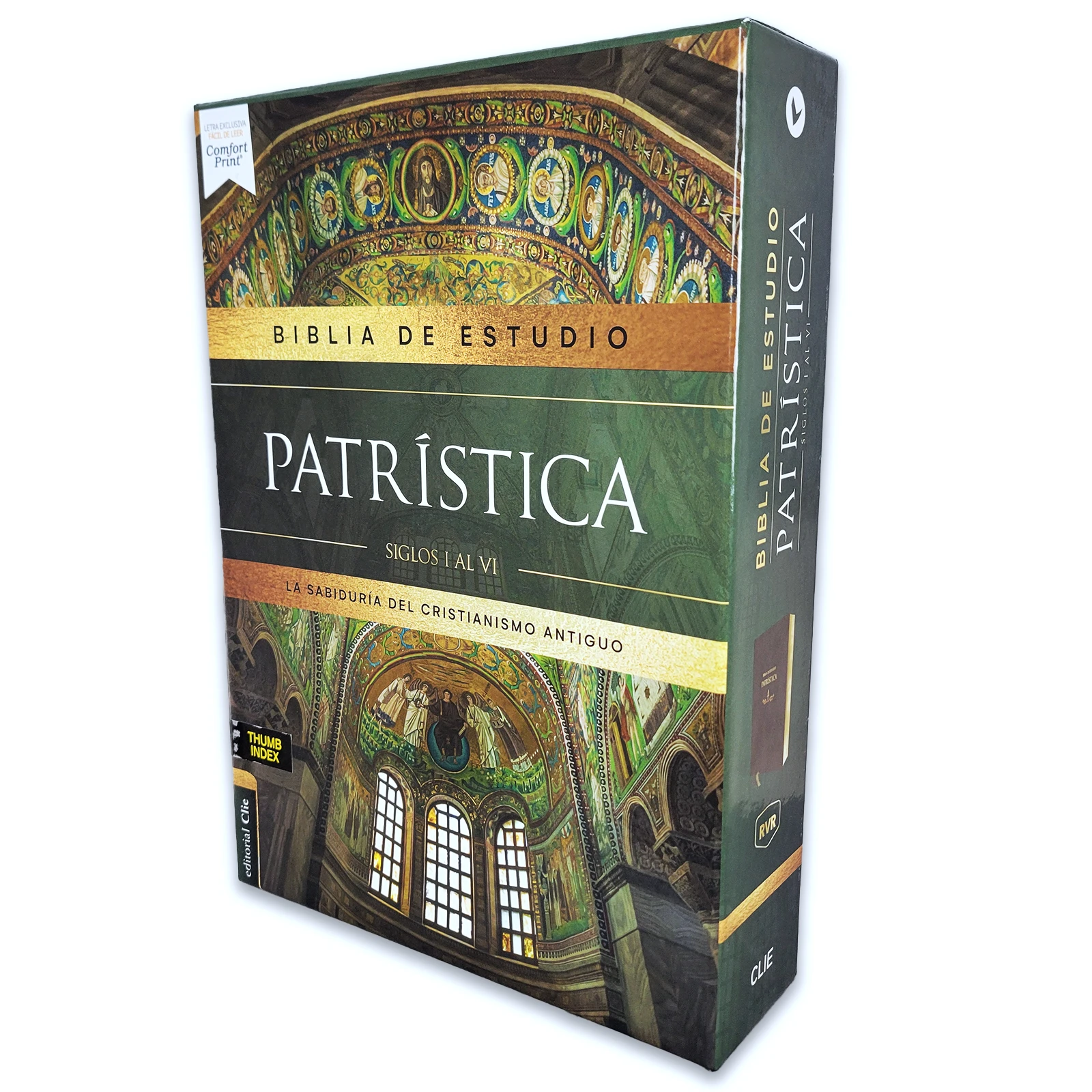 Biblia de Estudio Patrística Siglos I al VI RVR, imit piel marrón con índice - Imagen 5