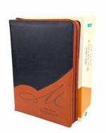 RVR60, Biblia De Estudio MacArthur, Letra Grande, Imitación Piel Café, Con Índice Y Cierre