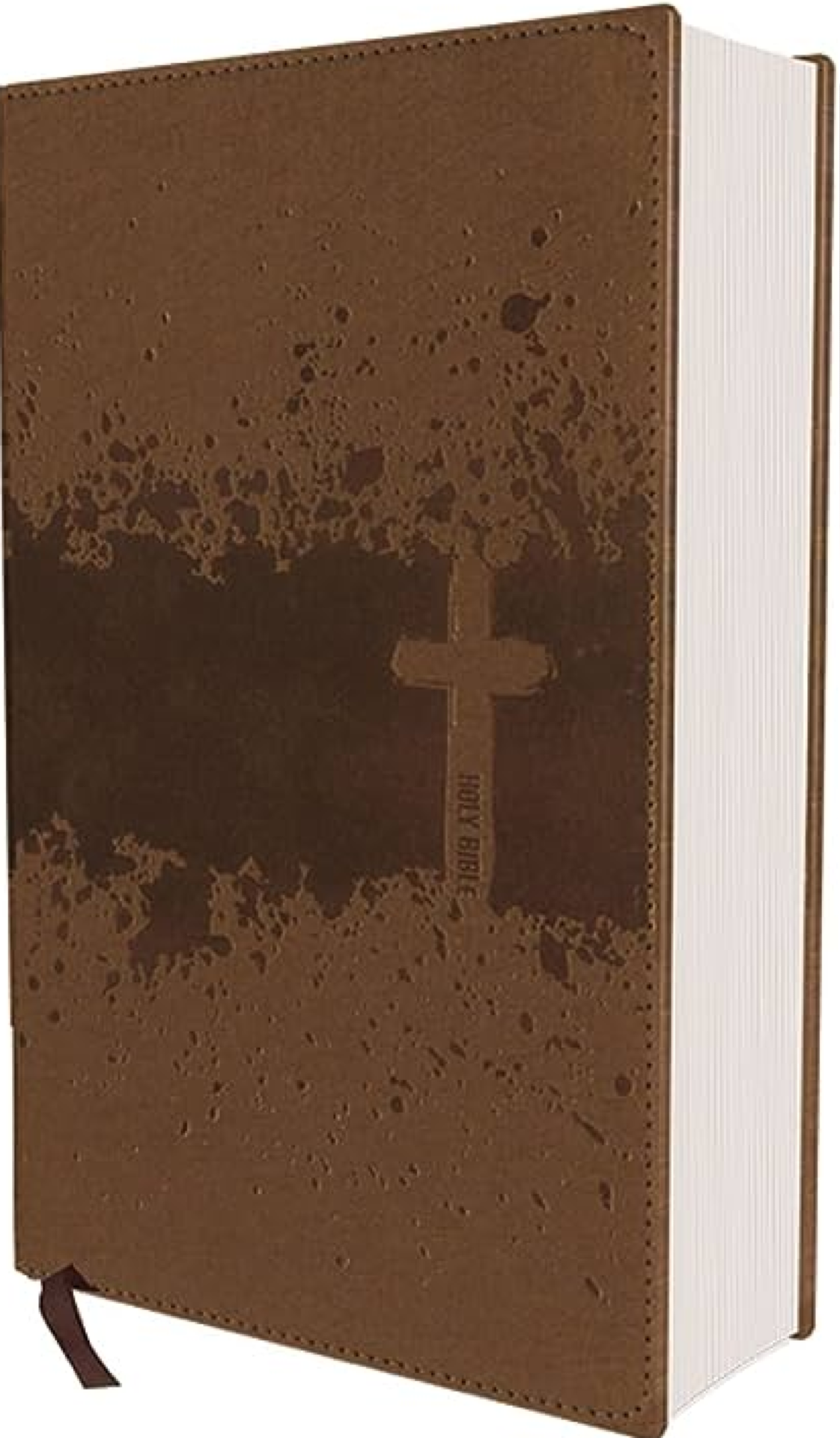 NIV, Kids' Visual Study Bible, Leathersoft, Bronze, Full Color Interior, Peel/Stick Bible Tabs : Explore the Story of the Bible---People, Places, and History