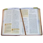 Alternative view of Biblia Cronológica de Estudio NBLA, imit piel café