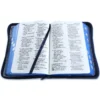 Biblia Compacta con Cierre RV1960, Imit. Piel Azul Floral con índice - Imagen 2