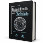 Biblia de estudio para el Discipulado RV 1960 con notas de estudio referencia y concordancia imi piel Negro