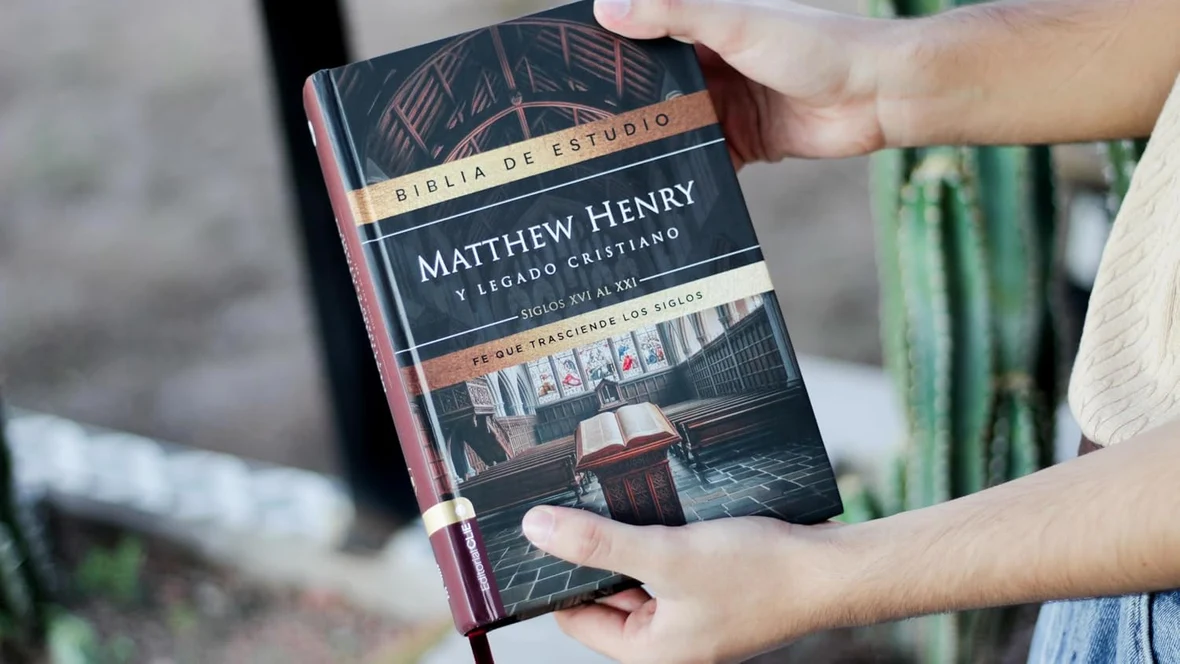 Biblia de estudio Matthew Henry y legado cristiano RVR , Tapa dura, con índice - Imagen 6