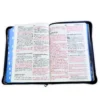 Biblia Super Gigante 19 Puntos RV1960 Imi Piel Azul Floral con Cierre e Index - Imagen 3