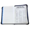 Biblia Super Gigante 19 Puntos RV1960 Imi Piel Azul Floral con Cierre e Index - Imagen 4